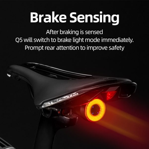 Smart Auto Brake Sensing Light IPx6 Waterproof LED Rear Light